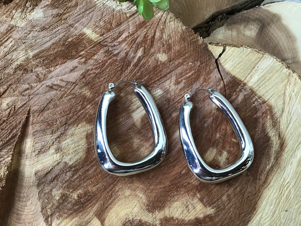 1.4 X 1.7 Pin Catch Lead and Nickel Compliant Metal Hoop Pin Catch Earrings