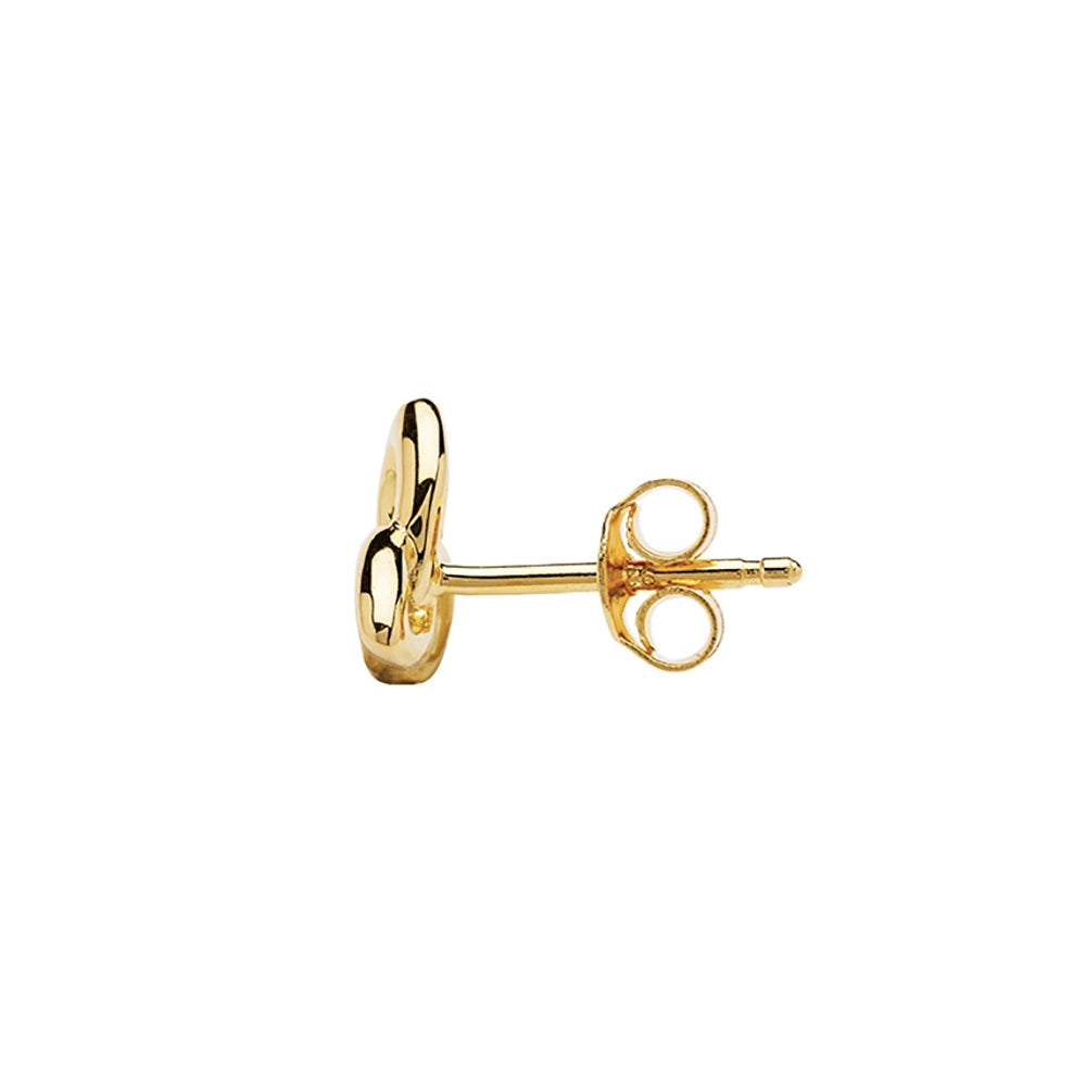 14KT Gold Vermeil Stud Trinity Knot Earrings