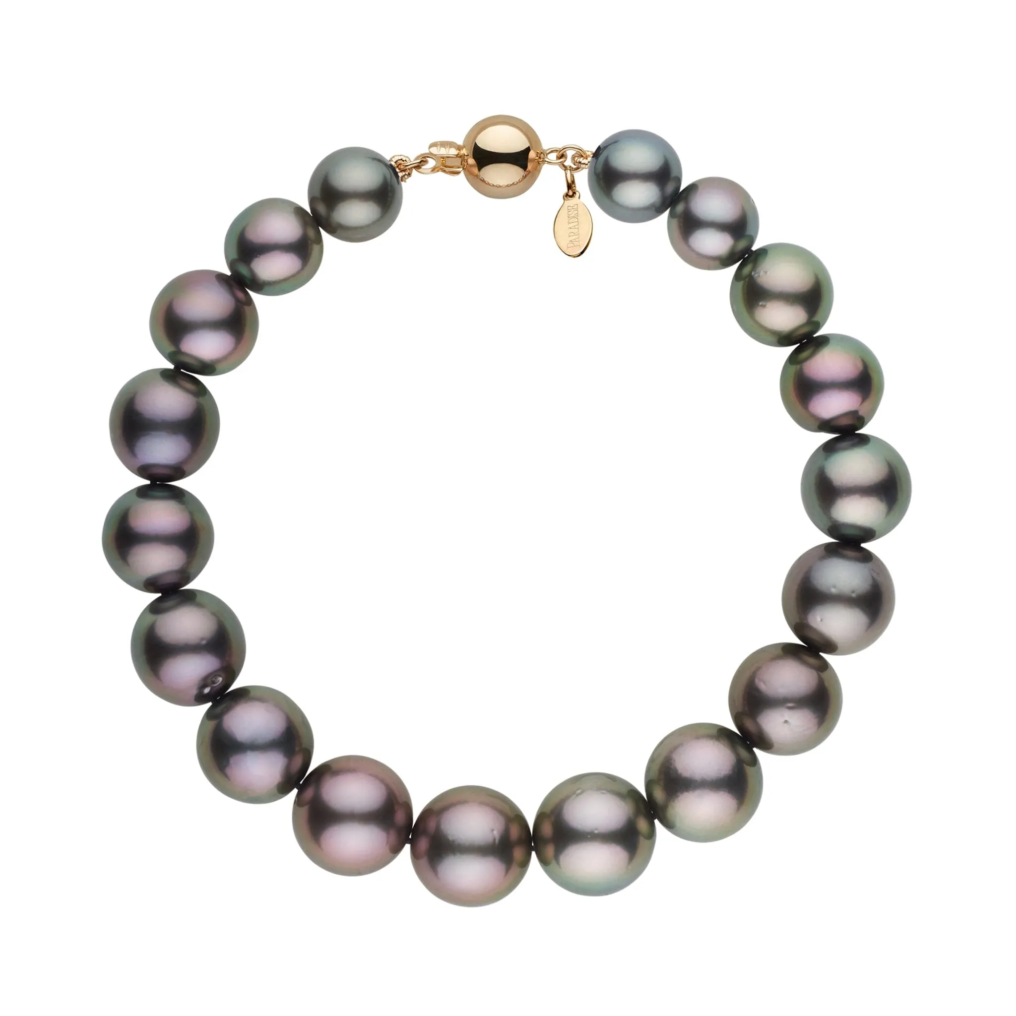 8.1-10.4 mm AA+/AAA Tahitian Round Pearl Bracelet