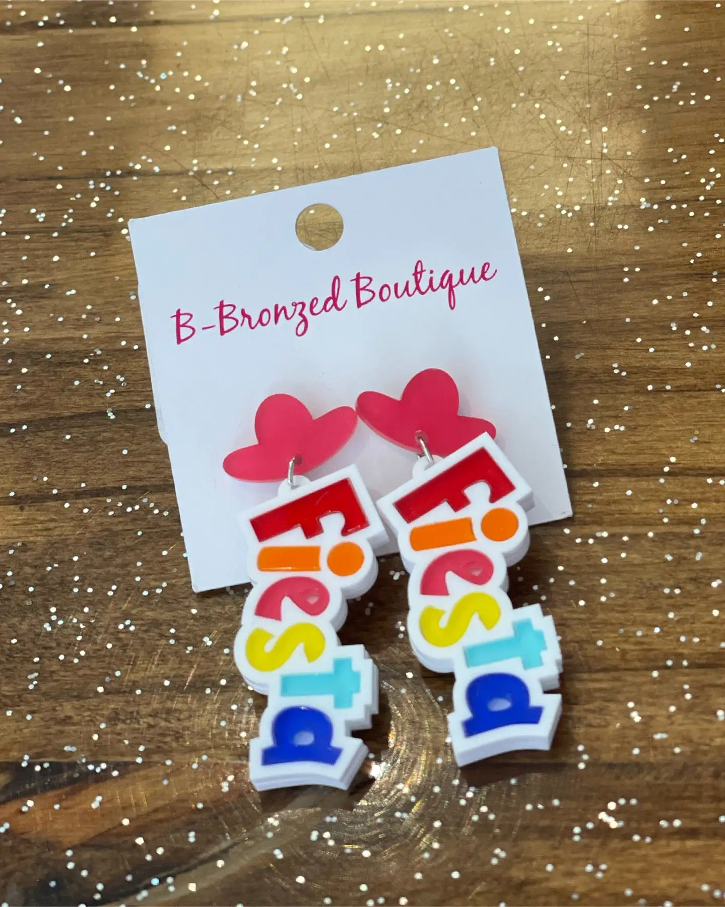 Acrylic FIESTA earrings