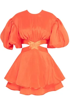 AJE Gracious Cut Out Dress (Saffron) - RRP$499