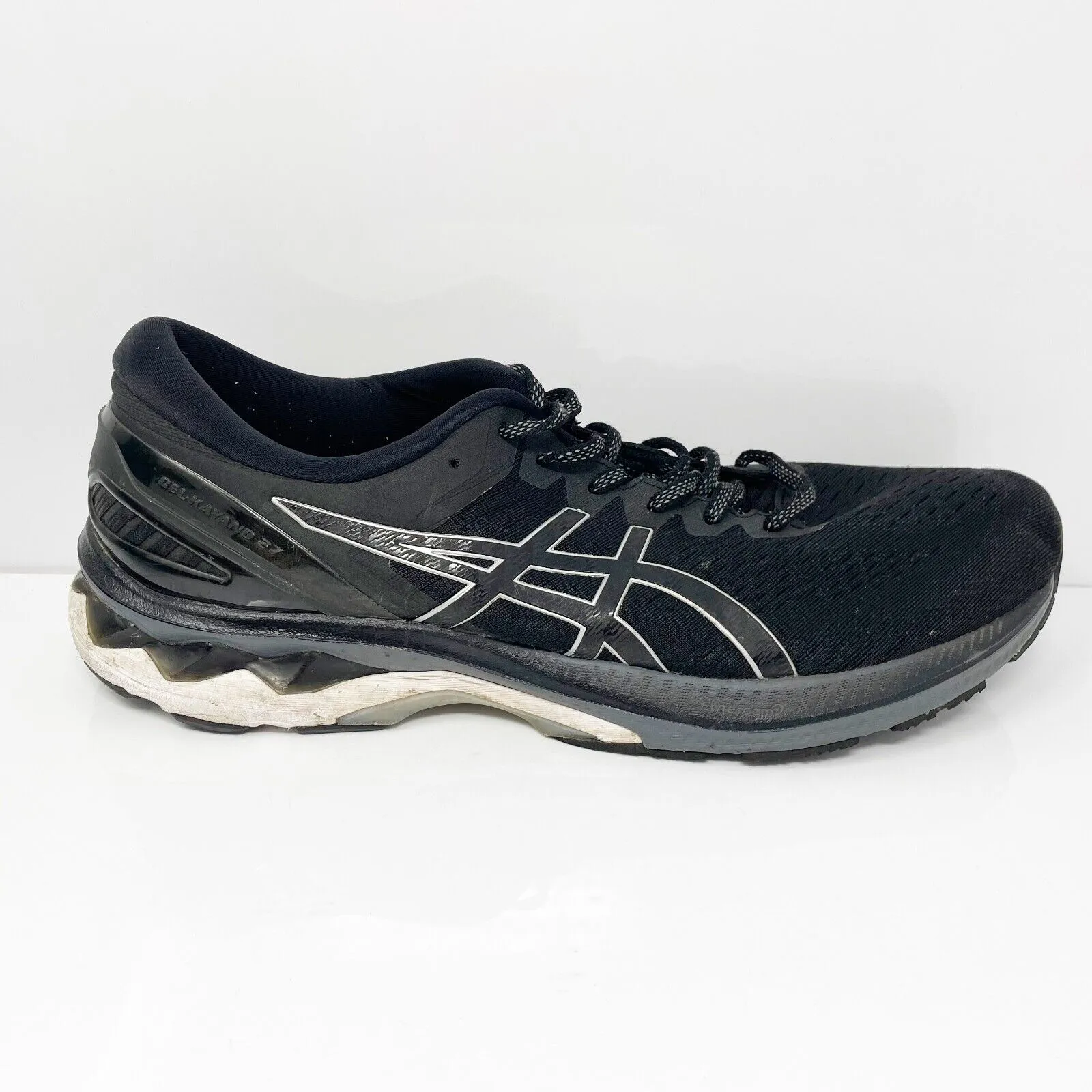 Asics Mens Gel Kayano 27 1011A767 Black Running Shoes Sneakers Size 13