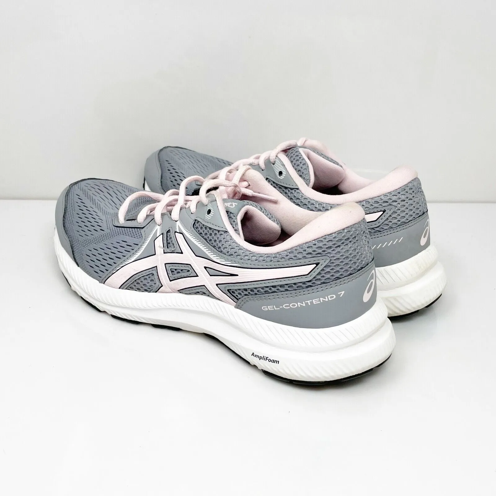 Asics Womens Gel Contend 7 1012A911 Gray Running Shoes Sneakers Size 10