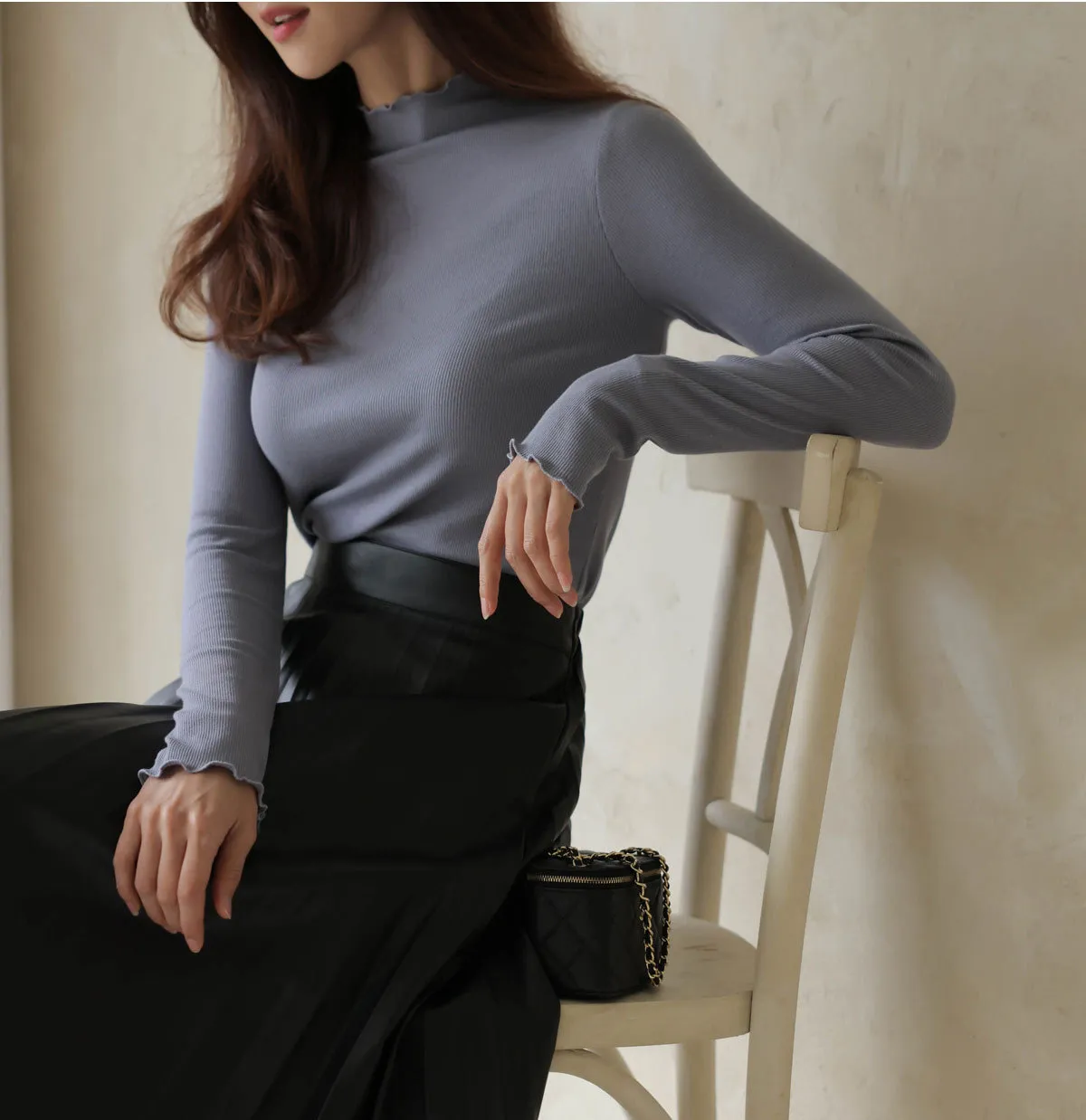 BADDIARY  |Casual Style Long Sleeves Plain Office Style Elegant Style