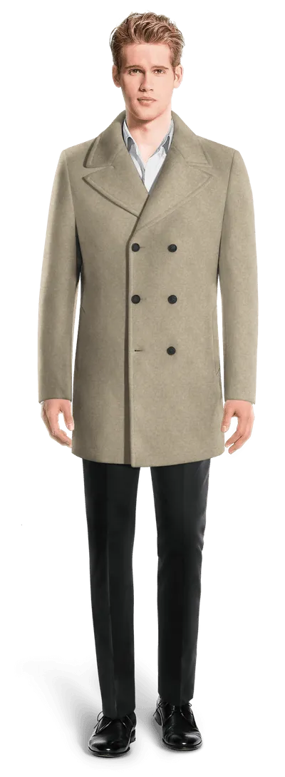 Beige Peacoat