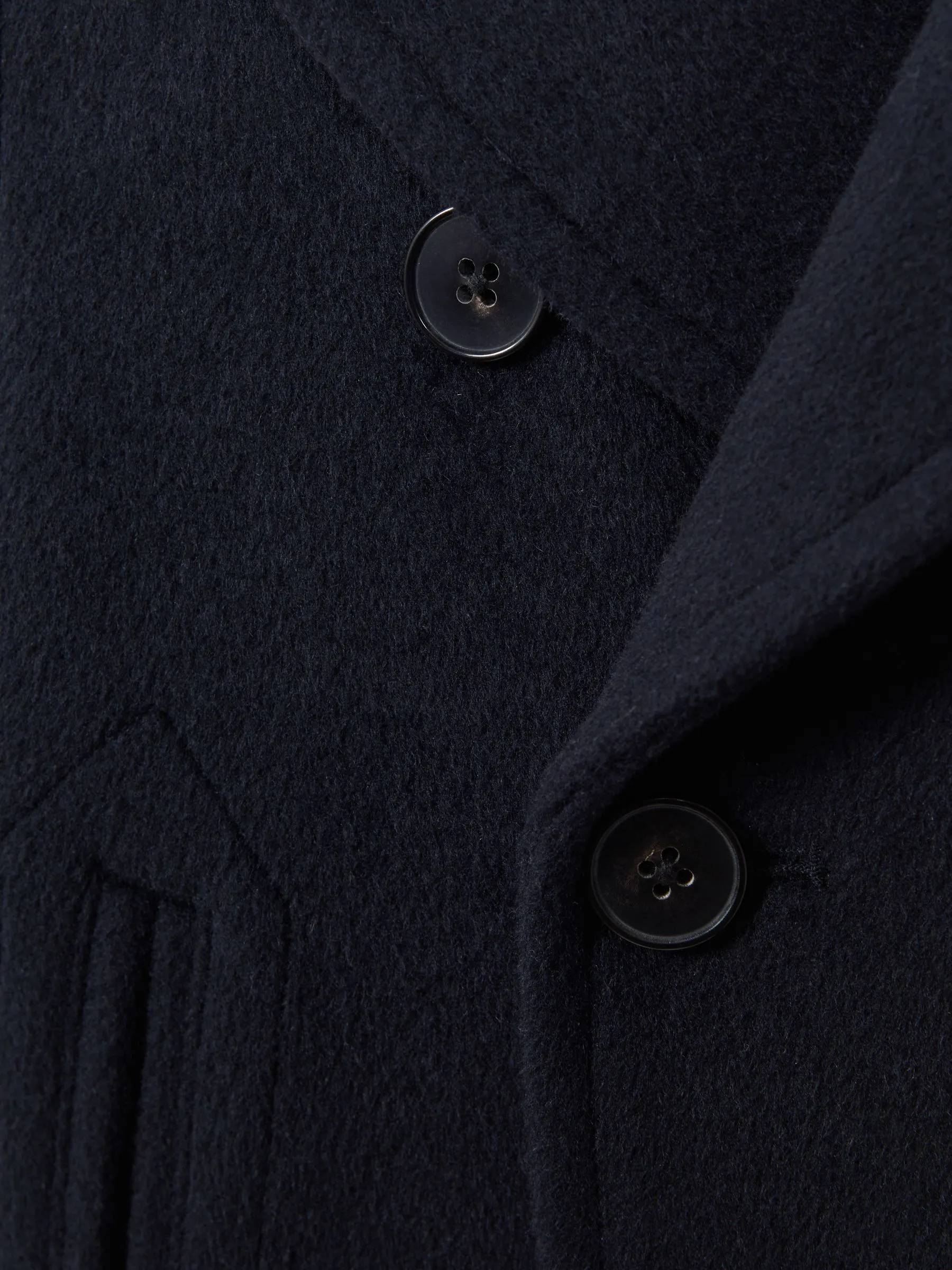 Bergamo Wool Blend Double Breasted Peacoat