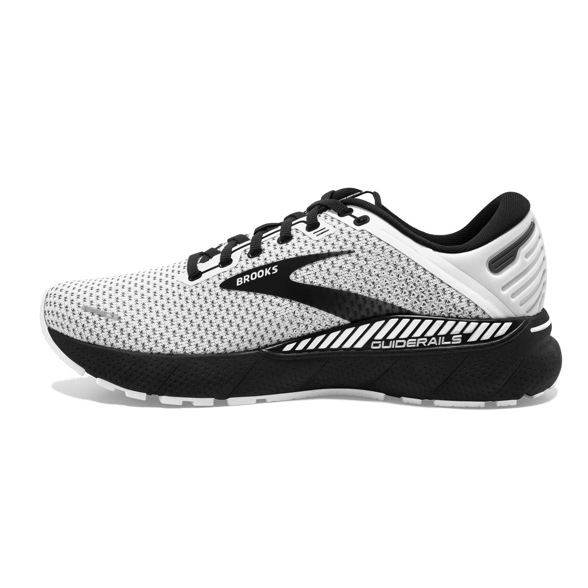 Brooks Women's 120353 135 Adrenaline GTS 22 White Grey Black Cushion Support Running Shoes