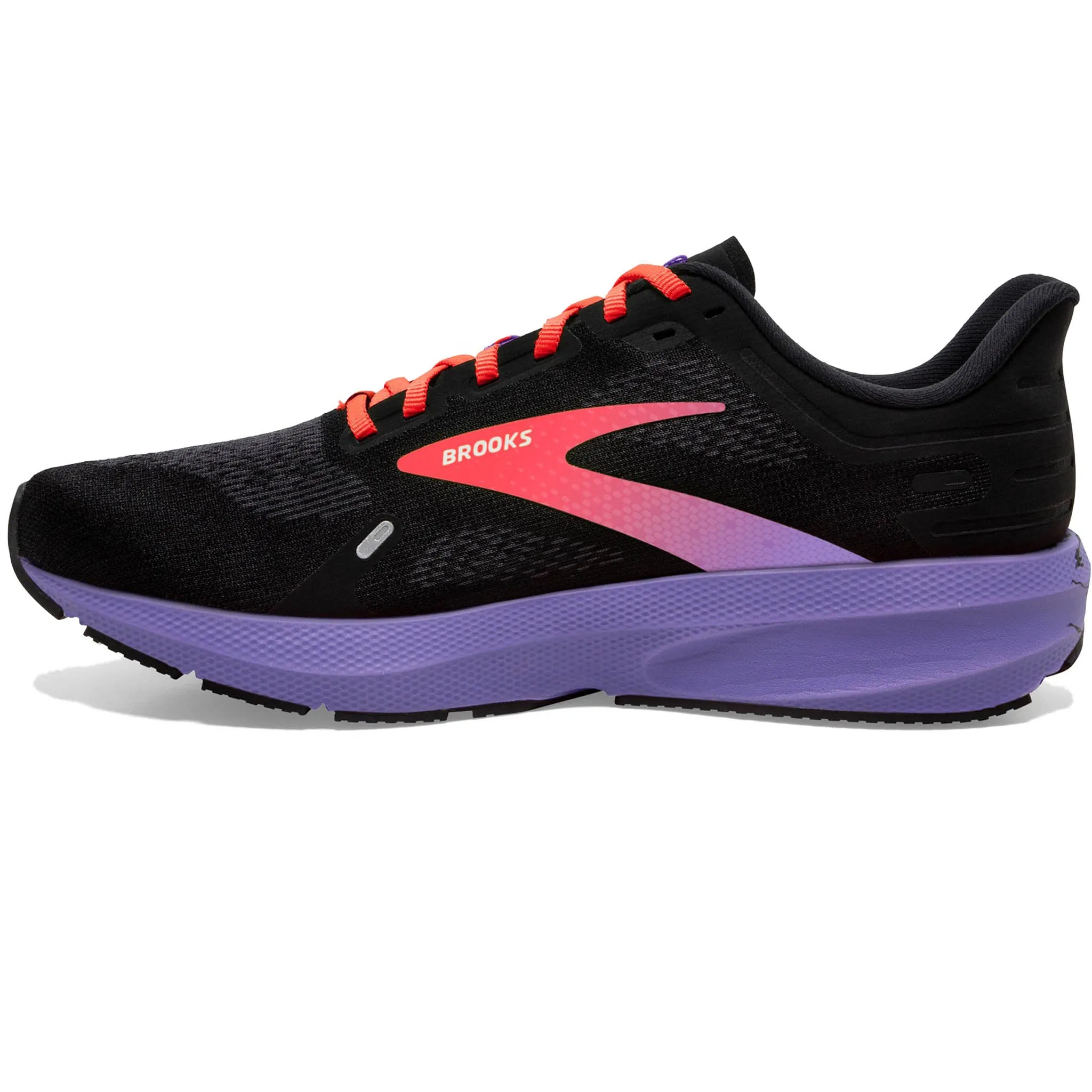 Brooks Women's 120373 026 Launch 9 Black Coral Purple Speed Neutral Running Shoes