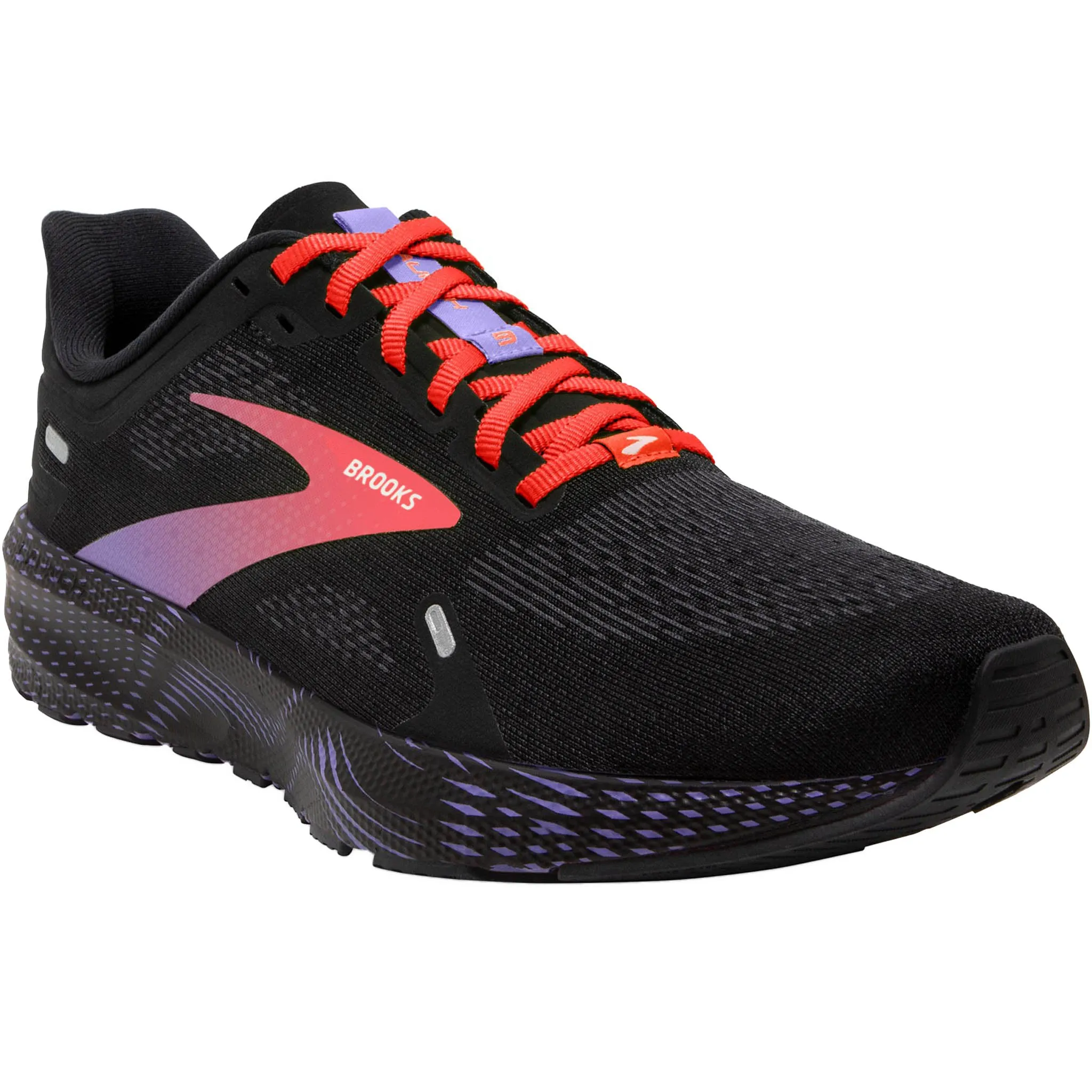 Brooks Women's 120373 026 Launch 9 Black Coral Purple Speed Neutral Running Shoes