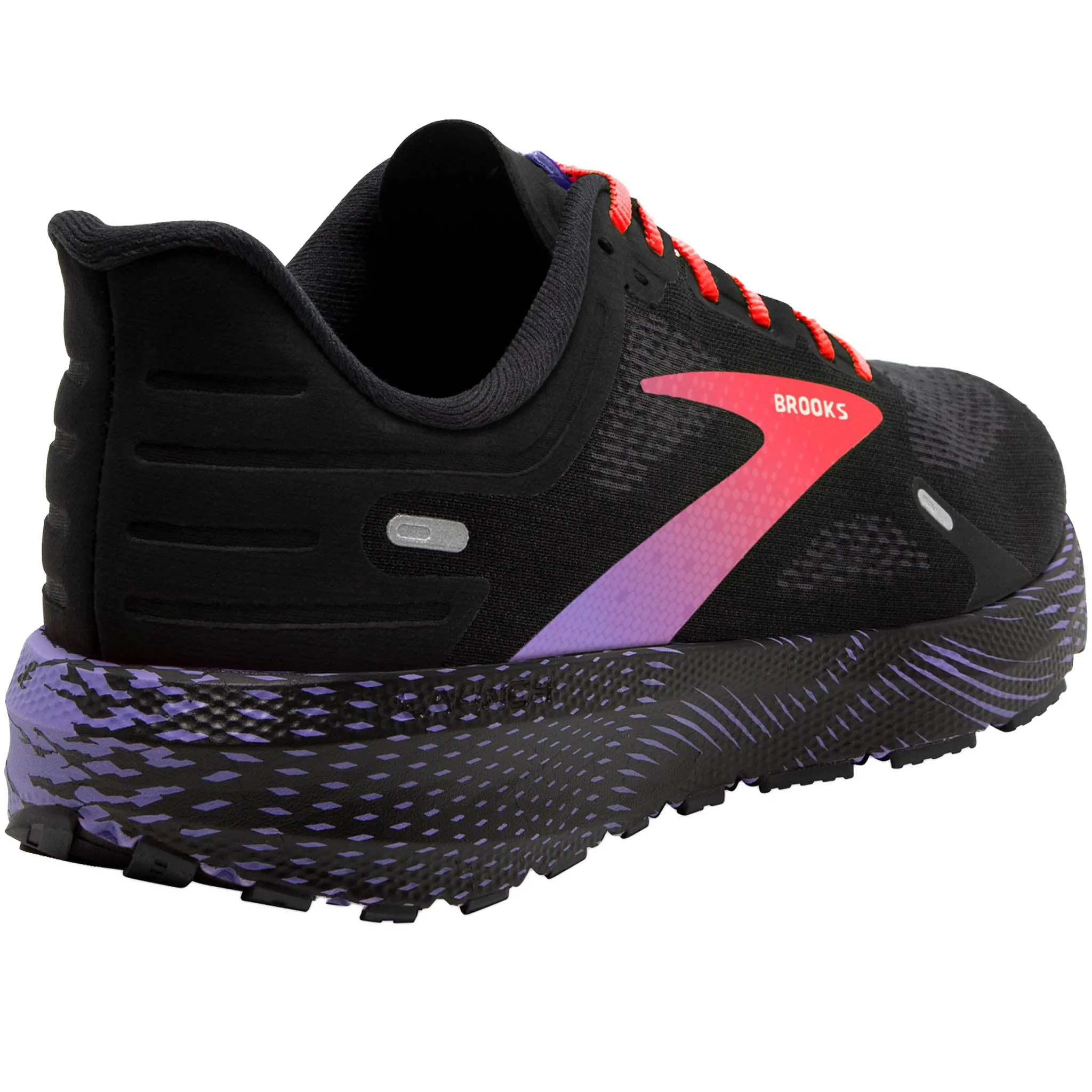 Brooks Women's 120373 026 Launch 9 Black Coral Purple Speed Neutral Running Shoes