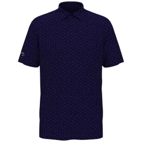 Callaway Men's Peacoat Navy SS Micro Chev Print Polo