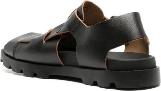 Camper Brutus interwoven-design leather sandals Black