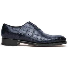 Caporicci 5952 Alligator Oxfords Navy Size 9