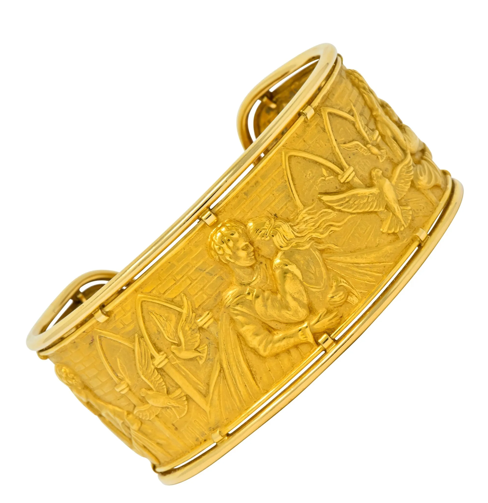 Carrera Y Carrera 18 Karat Gold Romeo & Juliet Cuff Bracelet