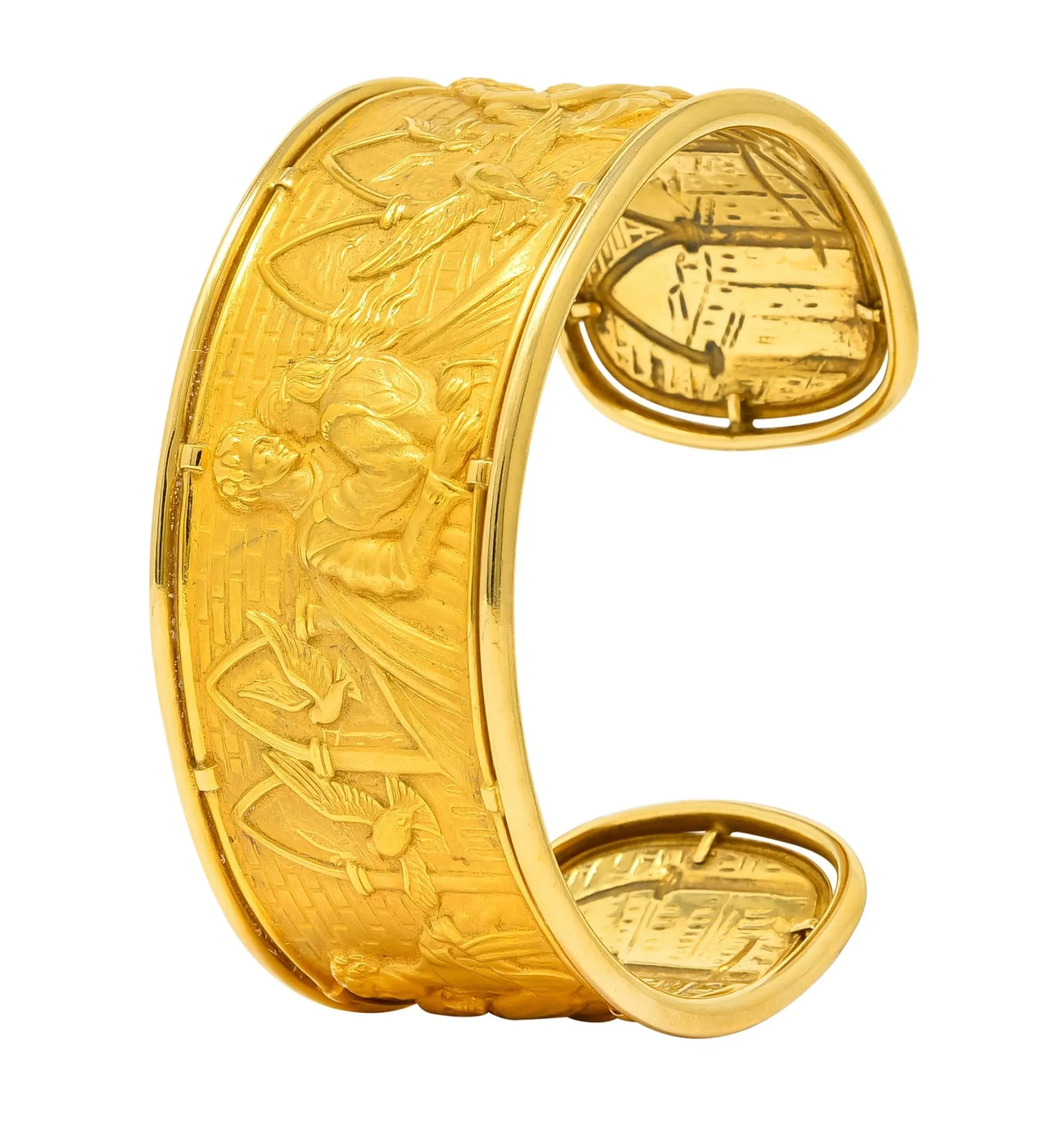 Carrera Y Carrera 18 Karat Gold Romeo & Juliet Cuff Bracelet