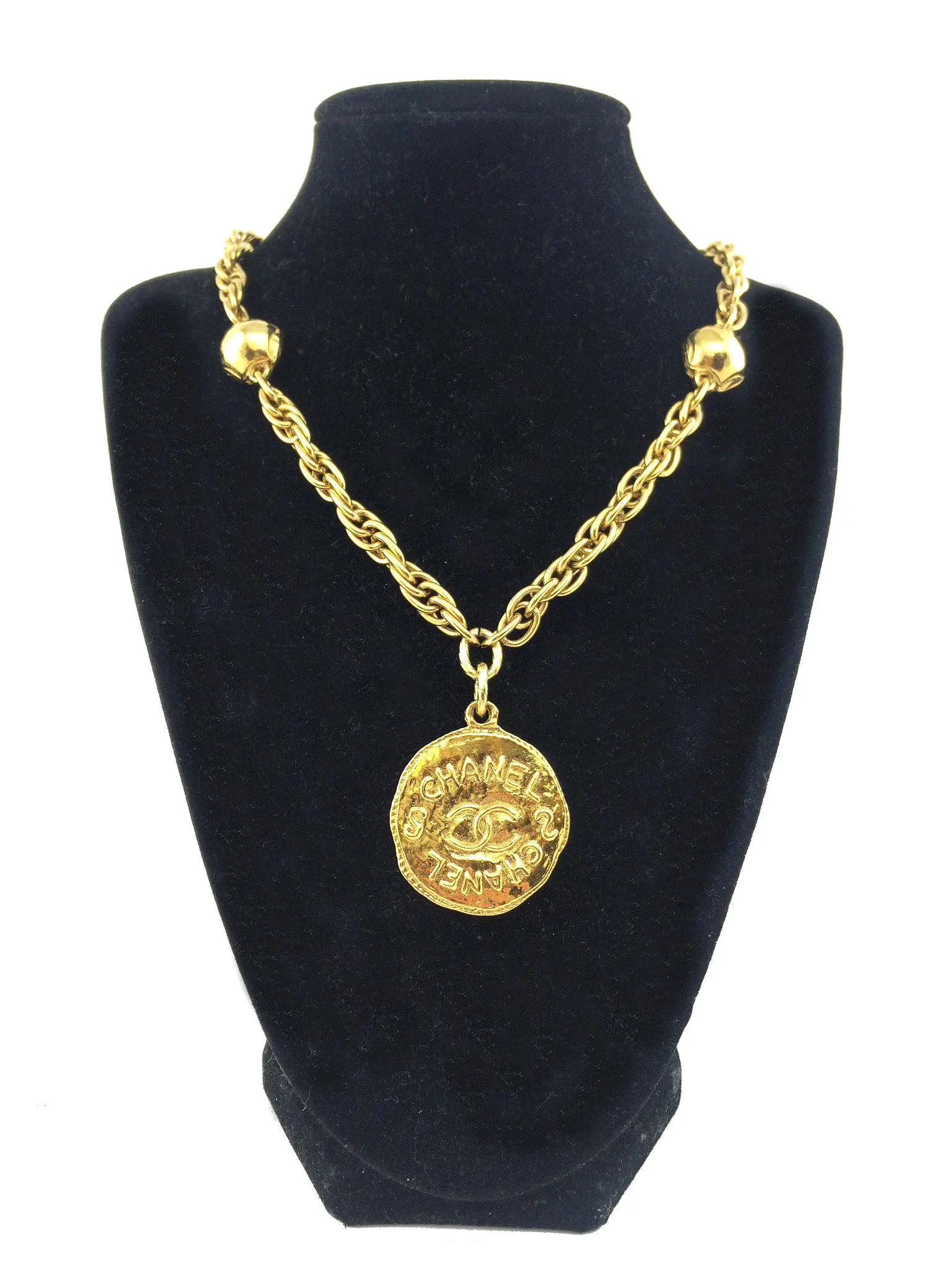 Chanel CC Medallion Pendant Necklace