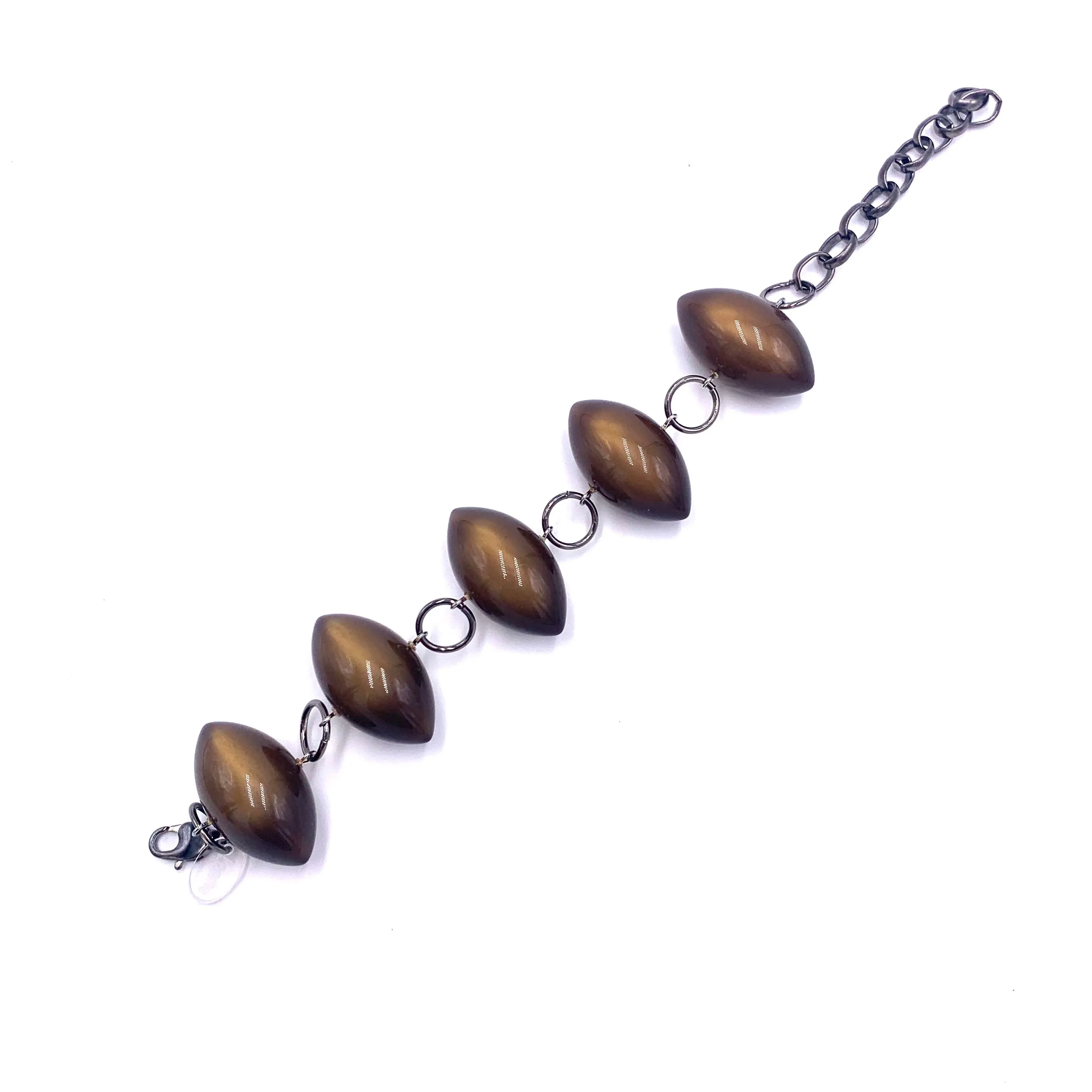 Chocolate Moonglow Pod Stations Bracelet