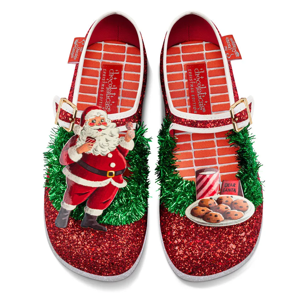 Chocolaticas® Santa's Cookies Women's Mary Jane Flat