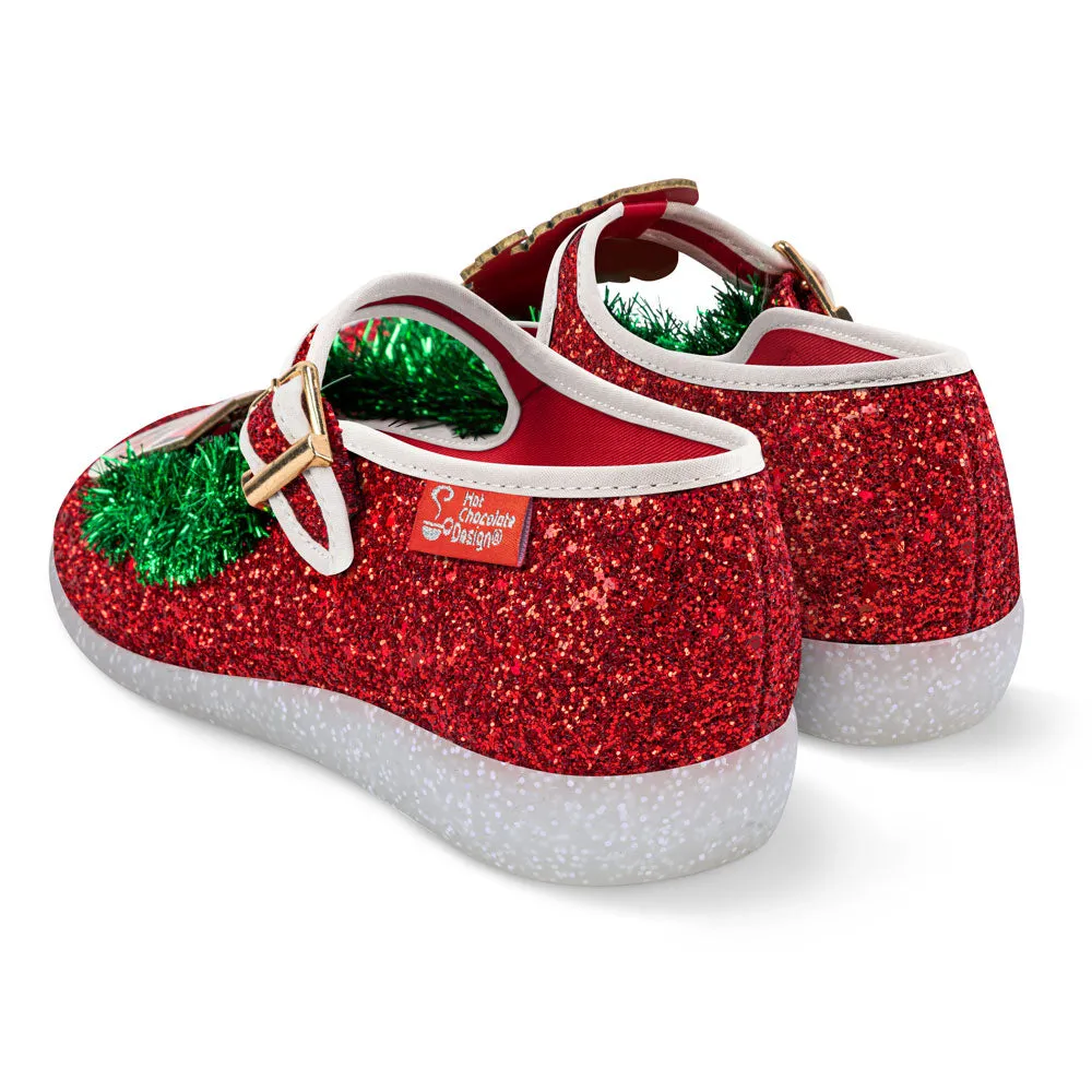 Chocolaticas® Santa's Cookies Women's Mary Jane Flat