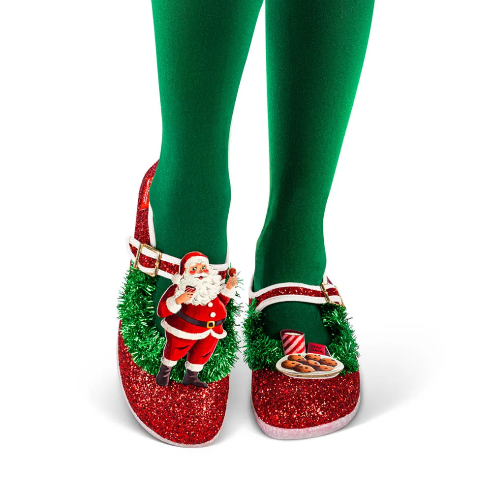 Chocolaticas® Santa's Cookies Women's Mary Jane Flat