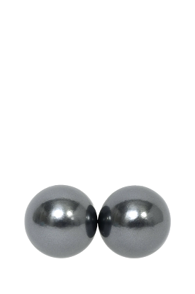 Christian Dior Grey Faux Pearl Tribales Earrings