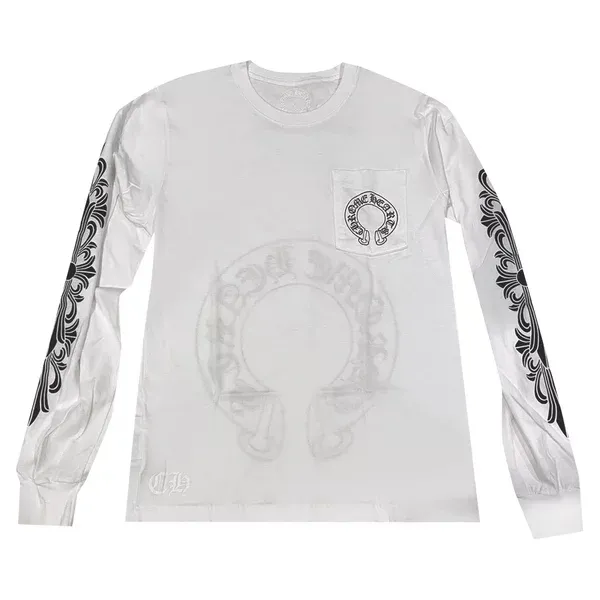 CHROME HEARTS  |Unisex Street Style Bridal Logo T-Shirts