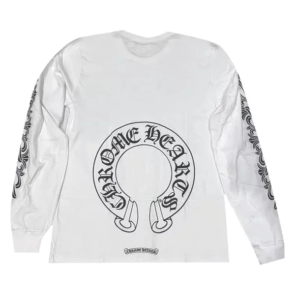 CHROME HEARTS  |Unisex Street Style Bridal Logo T-Shirts