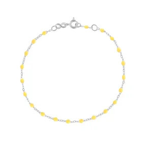 Classic Gigi Lemon bracelet, White Gold, 7.5