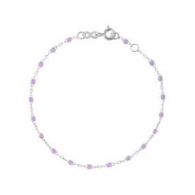 Classic Gigi Lilac bracelet, White Gold, 5.9