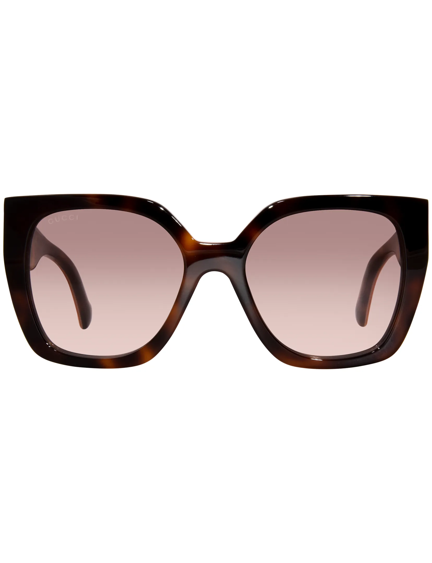 Classic Square Frame Sunglasses, Havana/Crystal/Brown