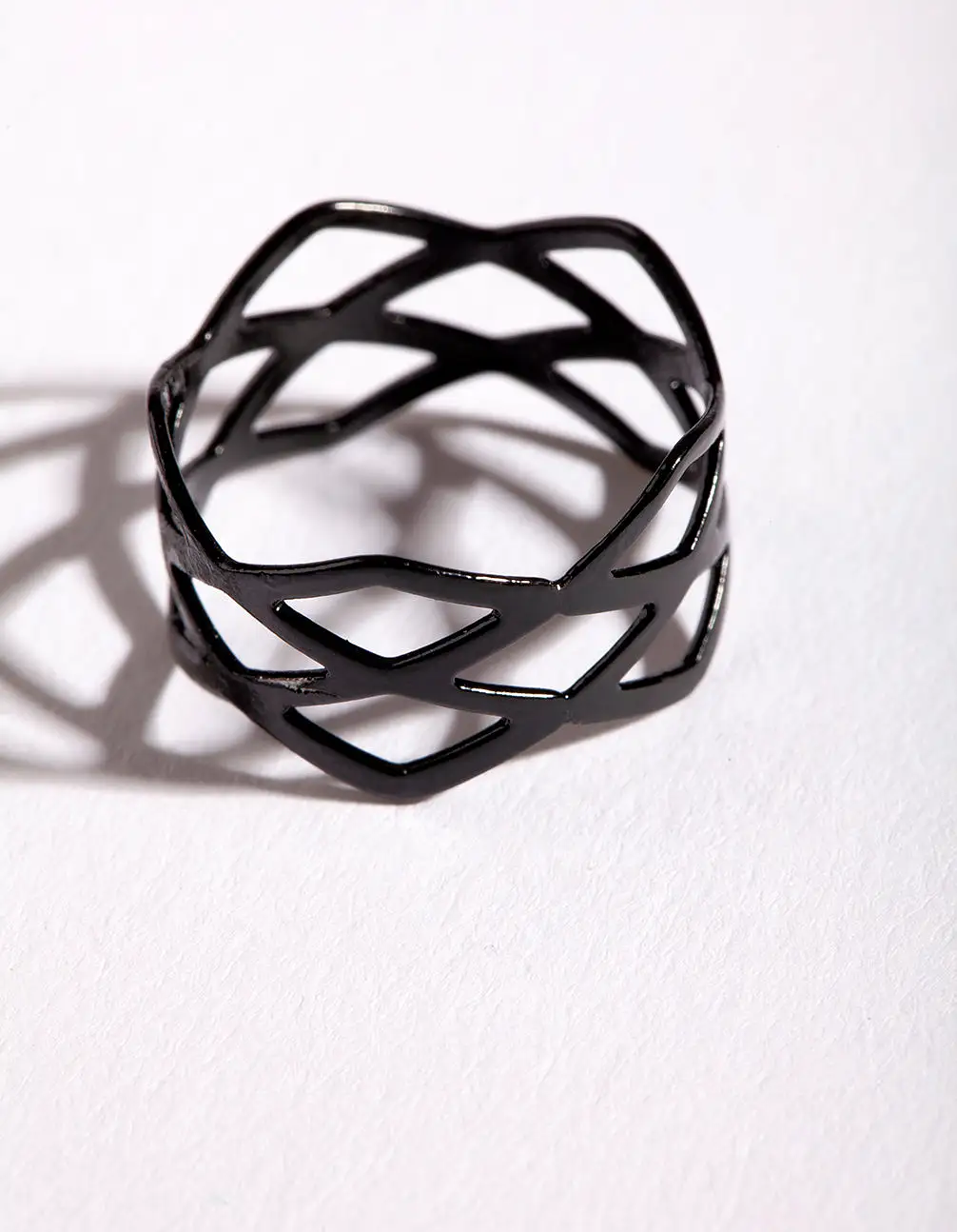 Coated Metal Multi Crossover Ring