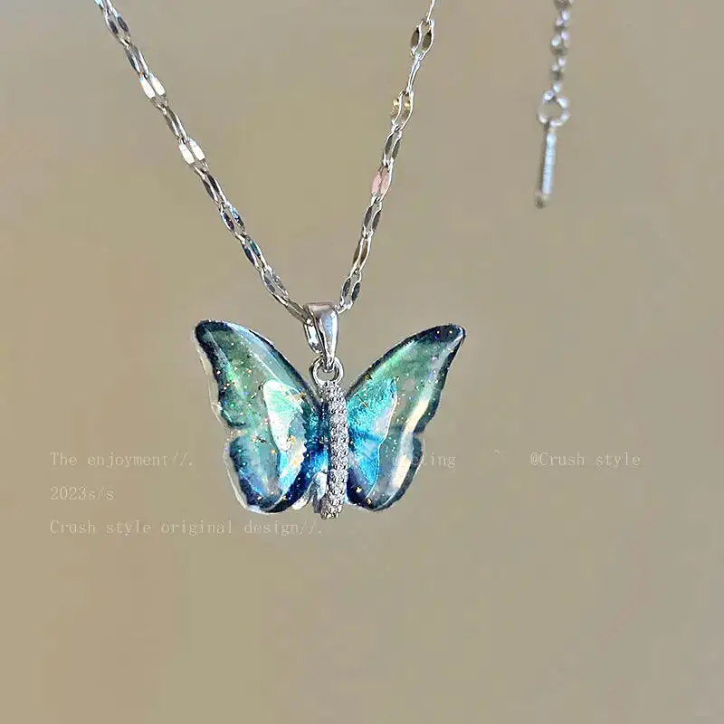 Colorful Butterfly Necklace MK19303