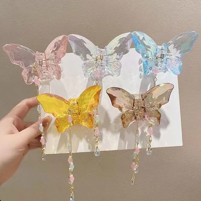 Crystal Butterfly Hair Clip MK18674