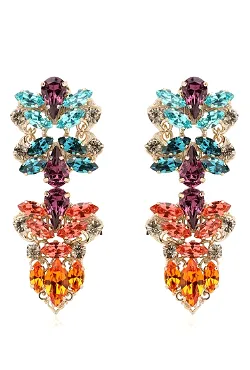 Crystal Cluster Earrings