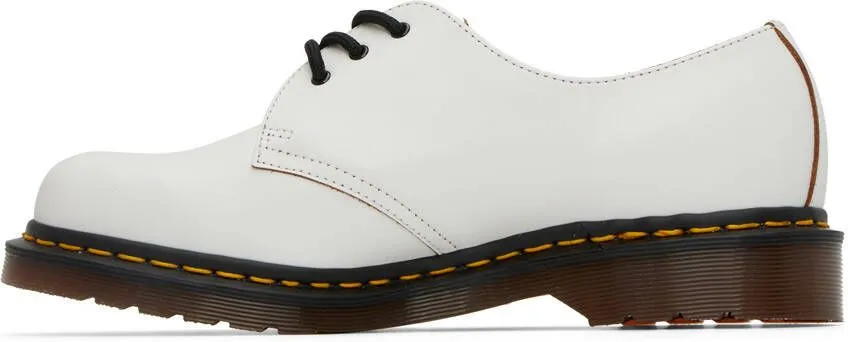 Dr. Martens White 'Made In England' 1461 Vintage Oxfords