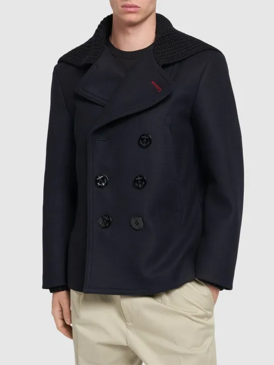 Dsquared2   Felted wool blend sailor peacoat 