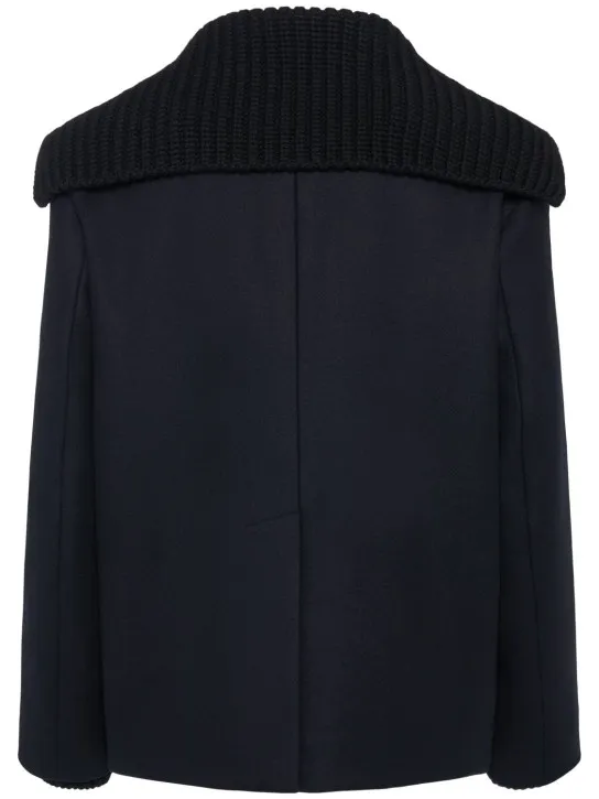 Dsquared2   Felted wool blend sailor peacoat 