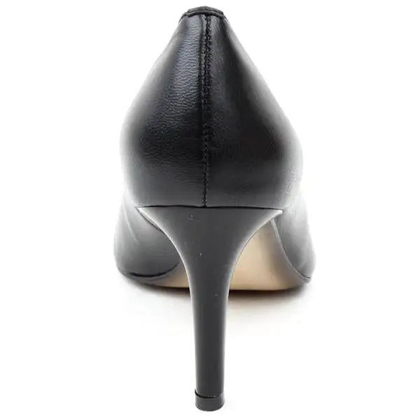 Emis Black Gold Tippped Heeled Shoe