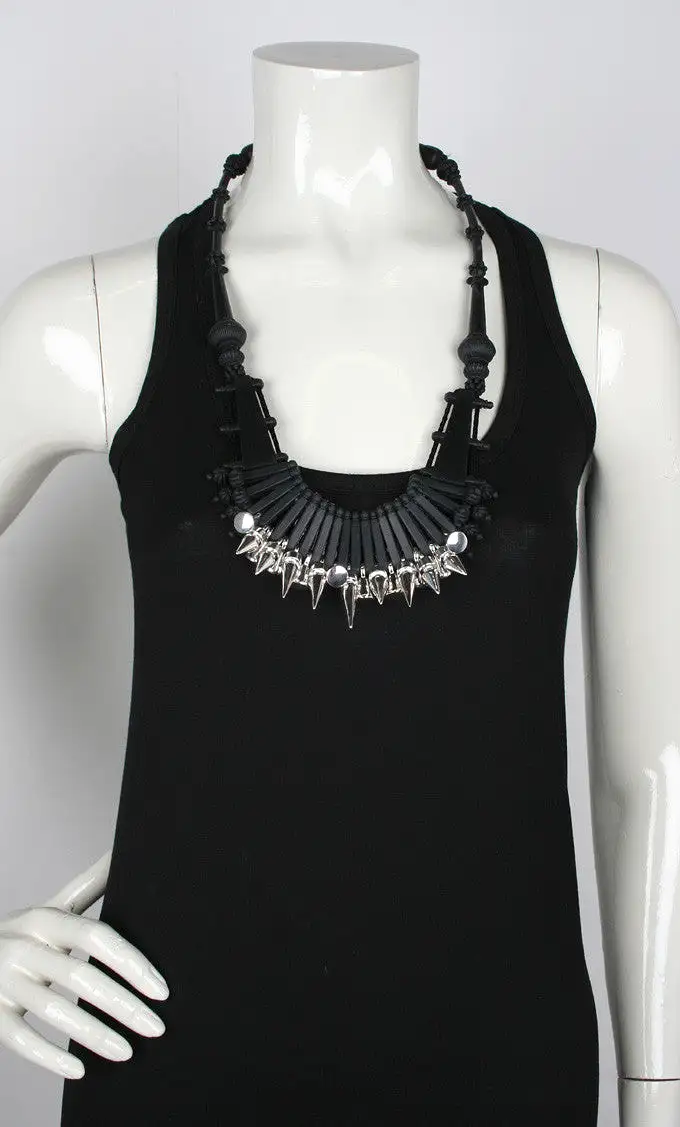 Ethnic Necklace, Black