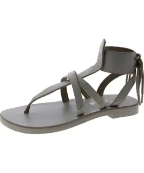 Free People Vacation Day Wrap Womens Faux Leather Flat Gladiator Sandals