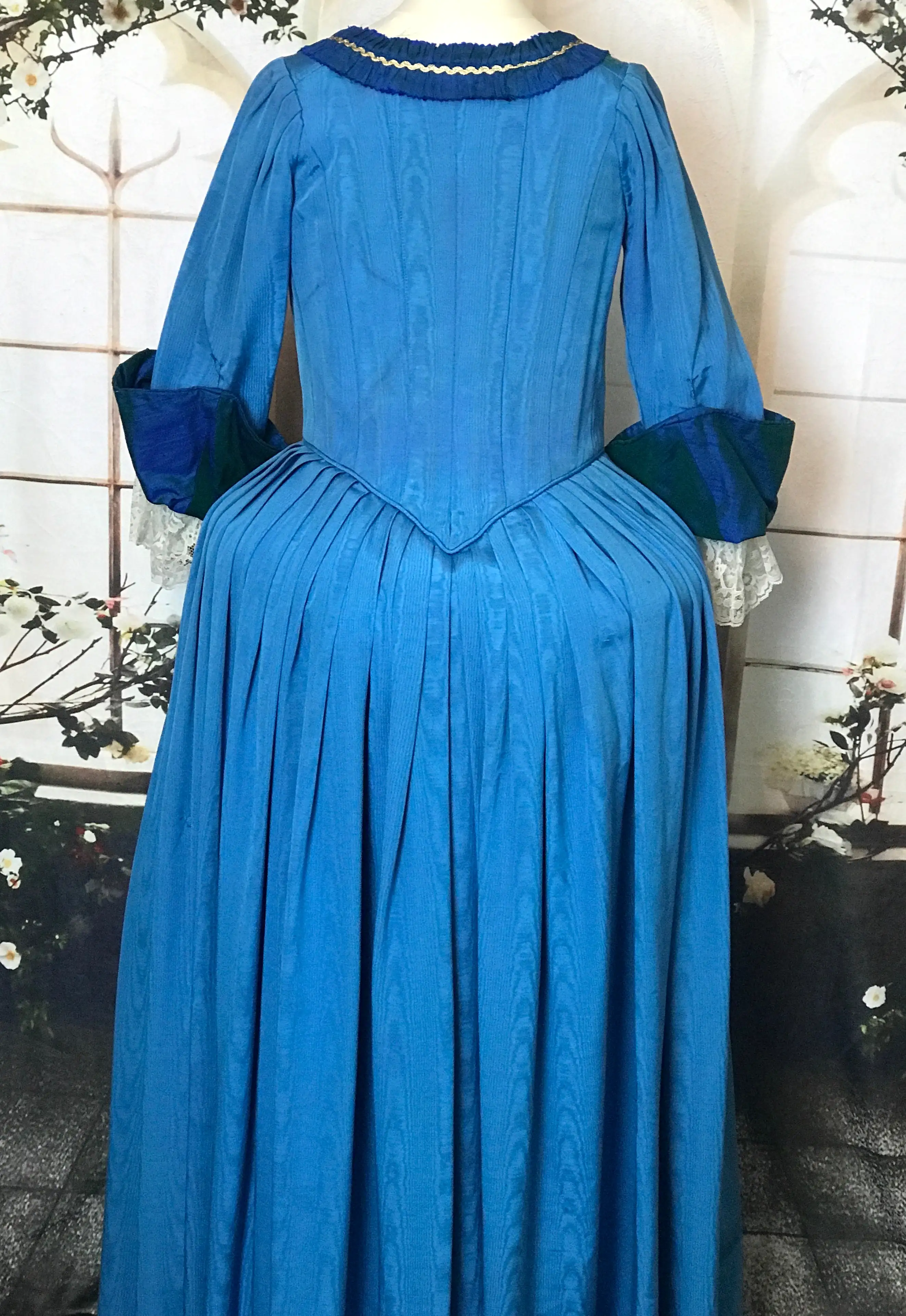 Georgian style blue stage dress - hire only