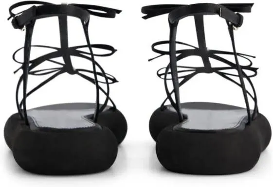 Giambattista Valli bow-embellished flatform sandals Black