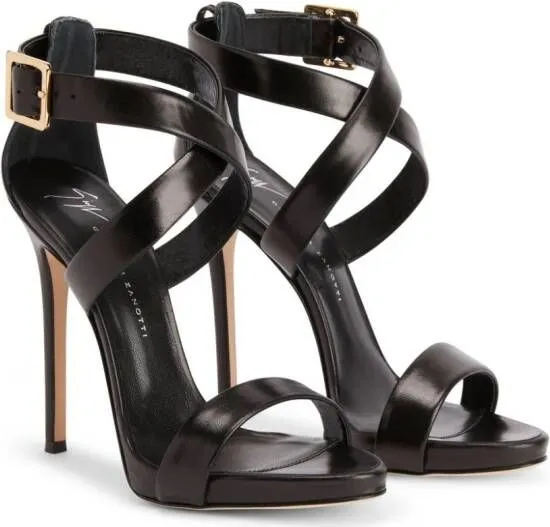 Giuseppe Zanotti Bellis 120mm leather sandals Black