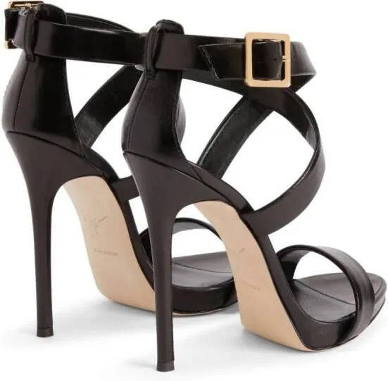 Giuseppe Zanotti Bellis 120mm leather sandals Black