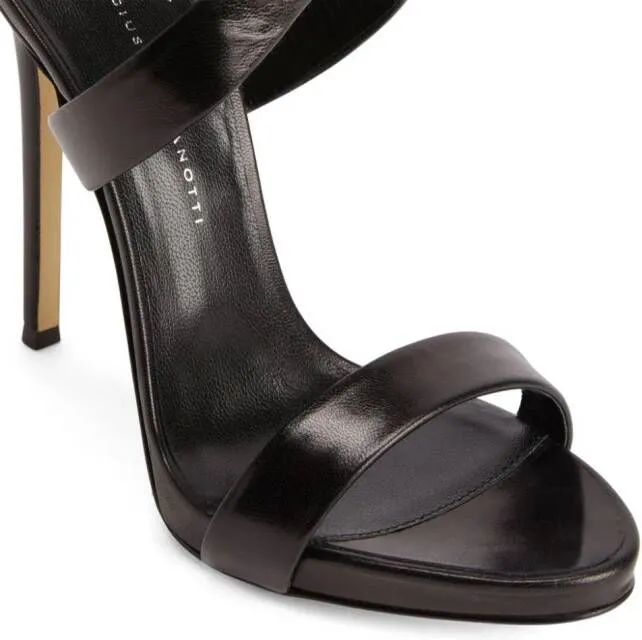 Giuseppe Zanotti Bellis 120mm leather sandals Black