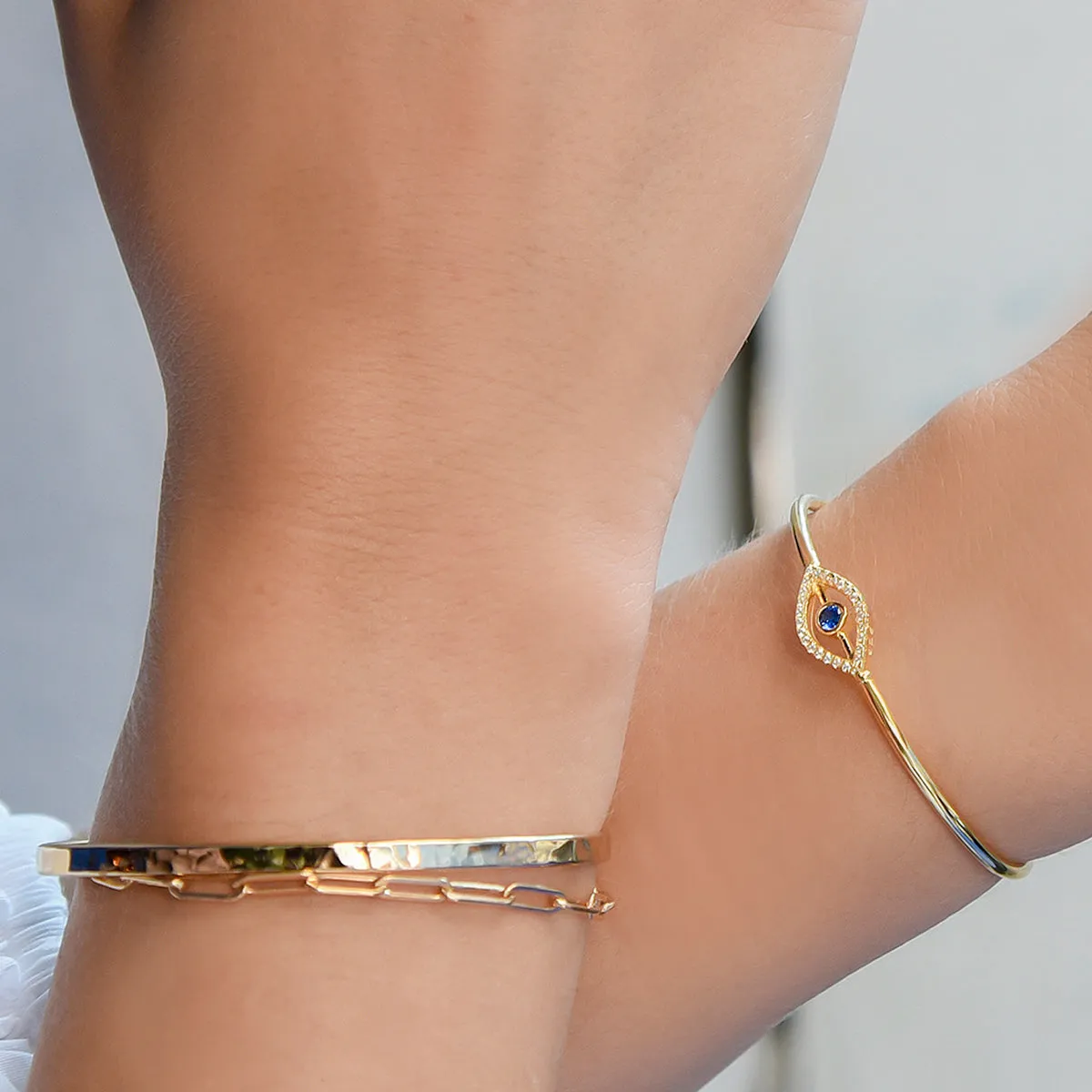 Gold Linear Link Bracelet