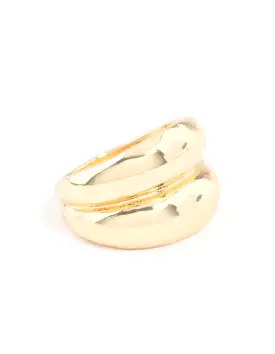 Gold Plated Double Band Ring