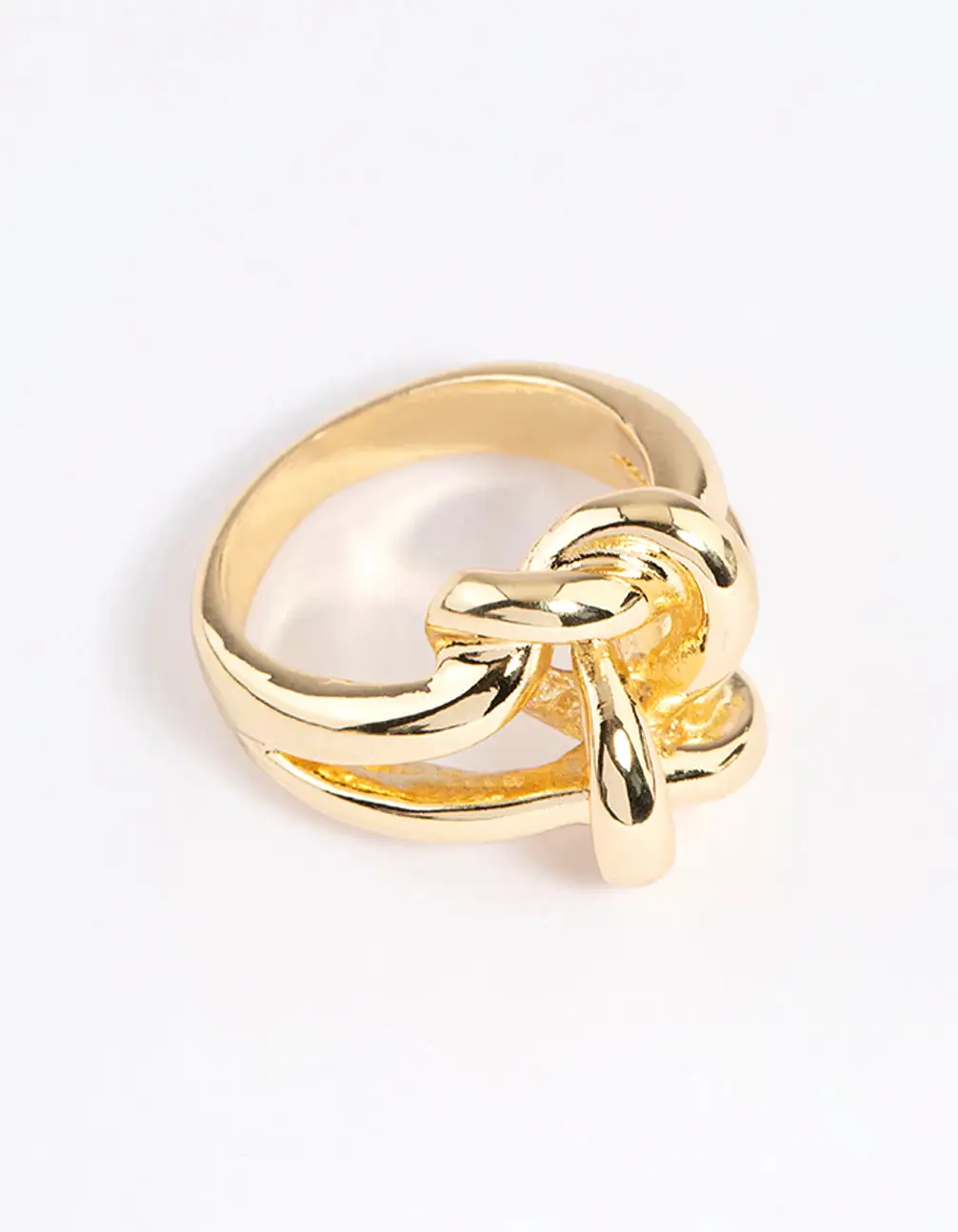 Gold Plated Double Knot Ring