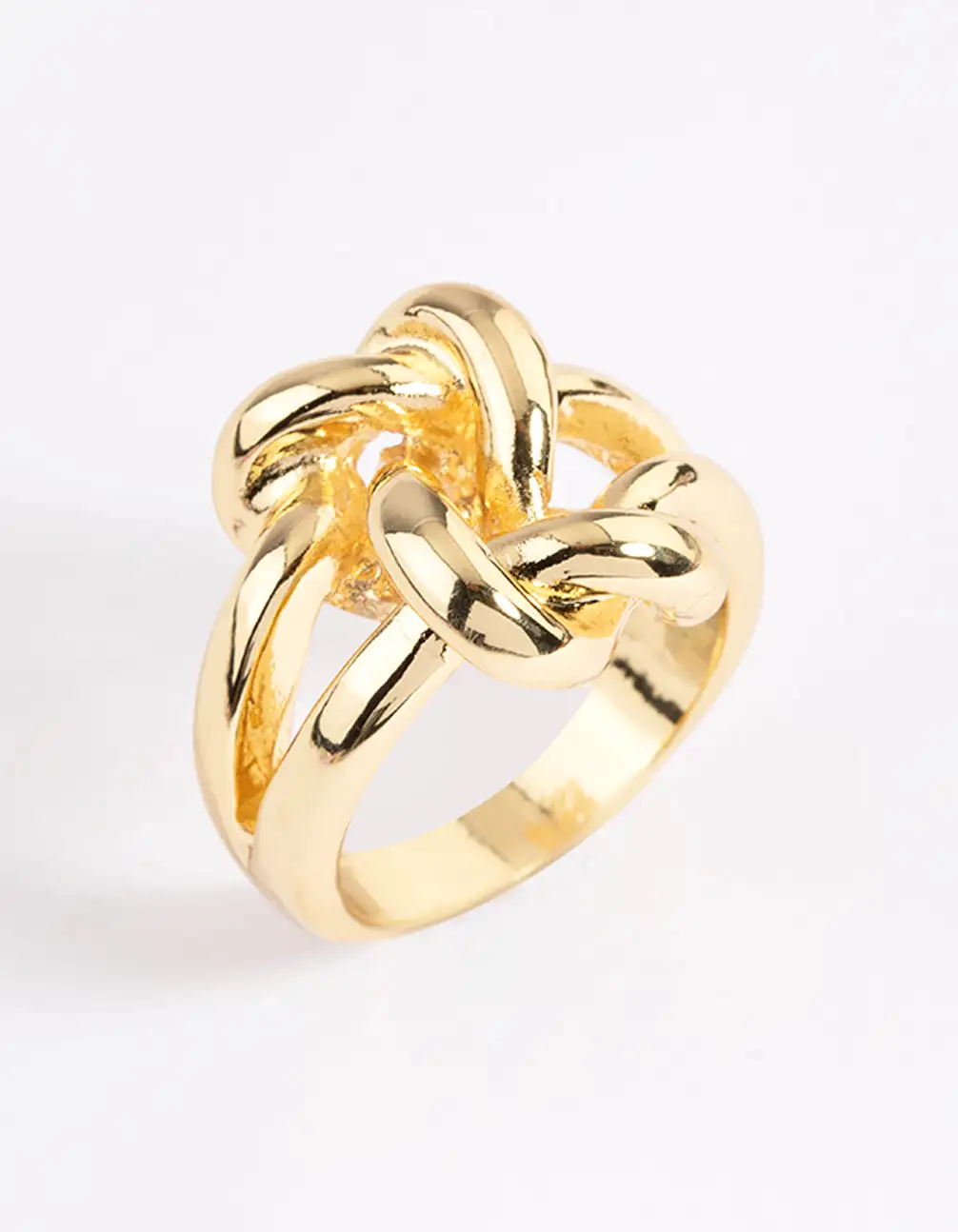 Gold Plated Double Knot Ring