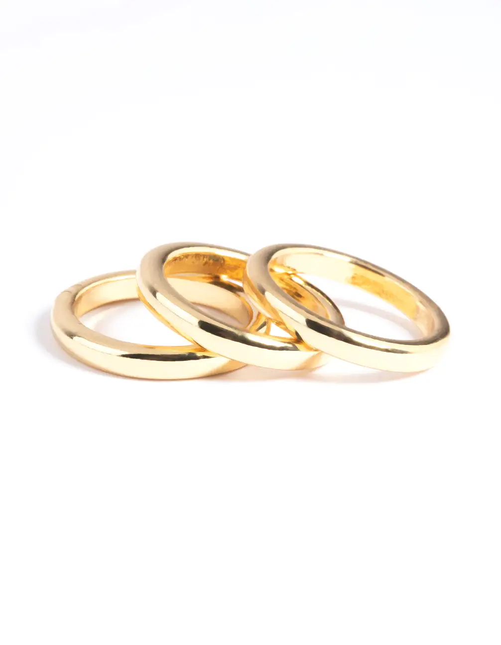 Gold Plated Triple Band Ring